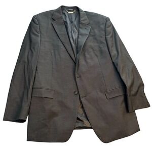 Donald J Trump Blazer Mens 46R Charcoal Gray Gold Tag Suit Separate
